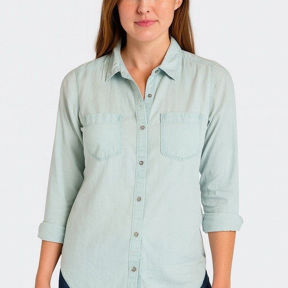 Express Boyfriend Button-Up Bundle 3 Long Sleeve Shirts - Size Small - Picture 4 of 10